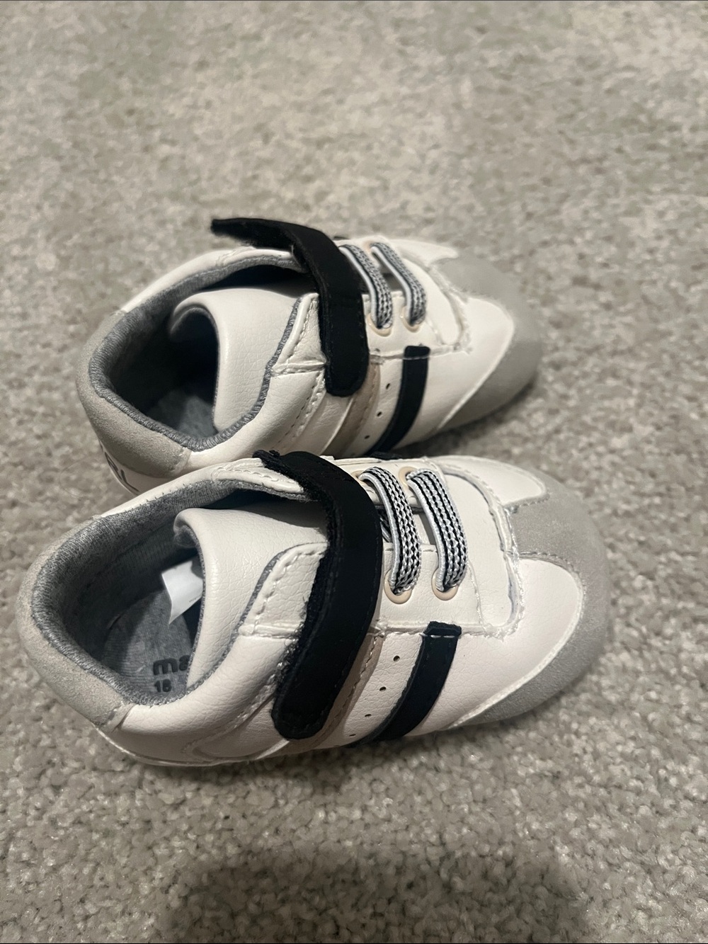 Mayoral baby newborn 2 crib sneaker shoes blue white
